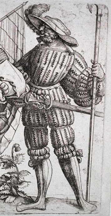 Lanzichenecco con Lanzichenetta e Alabarda