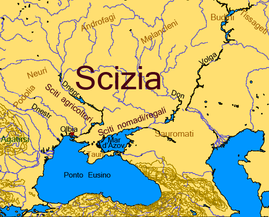 mappa scizia sarmazia sarmati