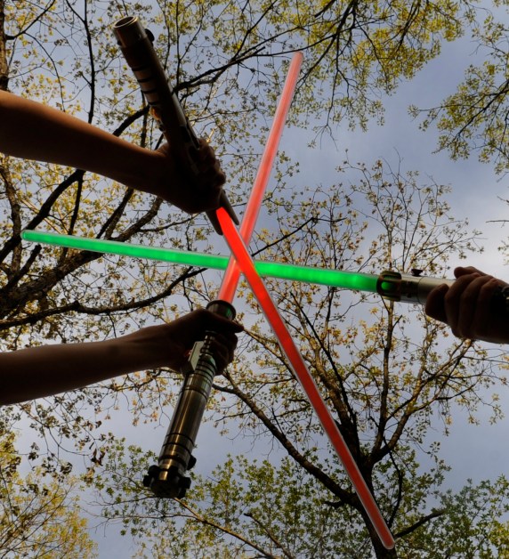 spade spada laser light saber plastica