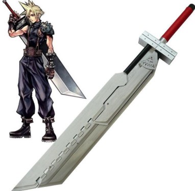 spada fusione cloud strife final fantasy VII
