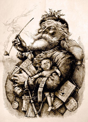 merry old santa thomas nast babbo natale