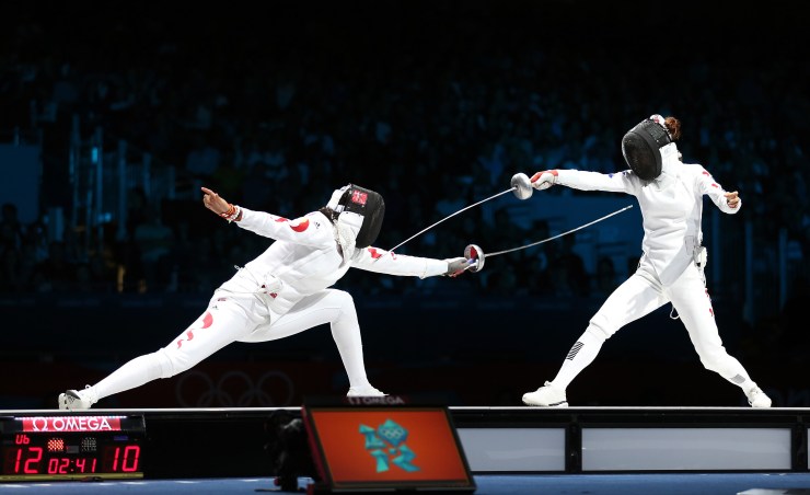 Team femminile mondiale di scherma Corea