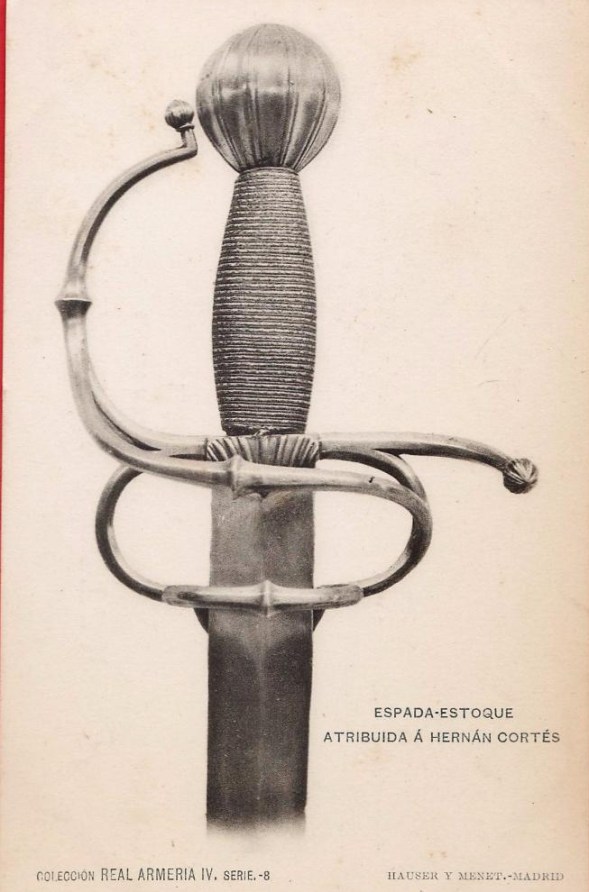 spada di hernan cortes real armeria di Madrid lunghezza 101